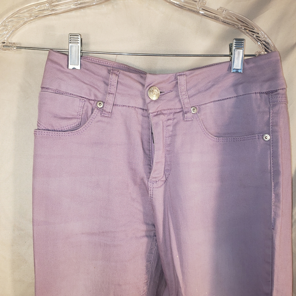 Seven7 Lilac Skinny Ankle Tummyless Denim Pants - 8 - Picture 3 of 9